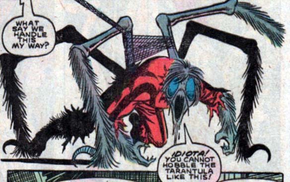 Открытки с Тарантулом врагом Человека Паука из комиксов Марвел.