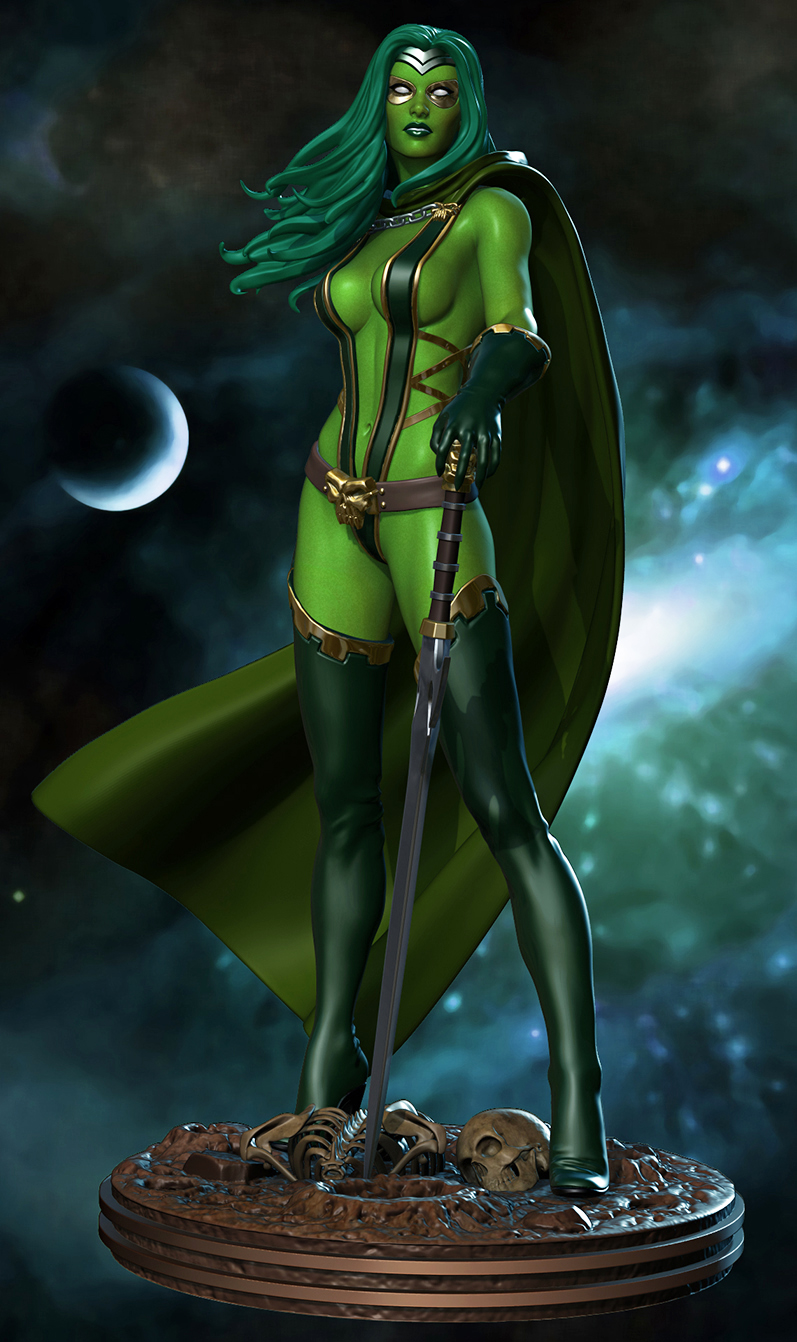 Открытки с Гаморой из Стражей Галактики скачать бесплатно.    