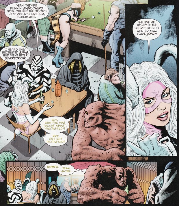 Открытки со злодейкой из Вселенной комиксов ДС ко Белым Кроликом.