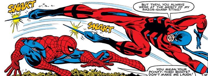 Открытки с Тарантулом врагом Человека Паука из комиксов Марвел.