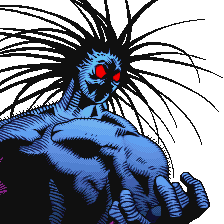 Открытки с Блэкхартом суперзлодеем из комиксов Вселенной Марвел.