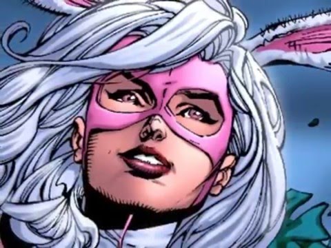 Открытки со злодейкой из Вселенной комиксов ДС ко Белым Кроликом.