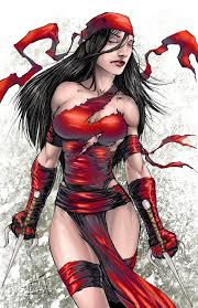 Открытки с Электрой из комиксов Марвел скачать бесплатно.    