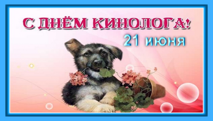 Открытки с днём кинолога скачать бесплатно. Открытки с днём кинолога 21 июня.