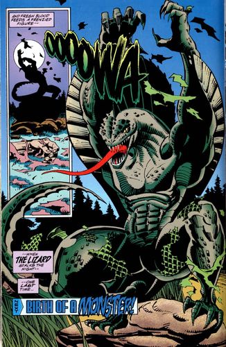 Открытки с Кёртисом Коннорсом Ящером и врагом Человека Паука.