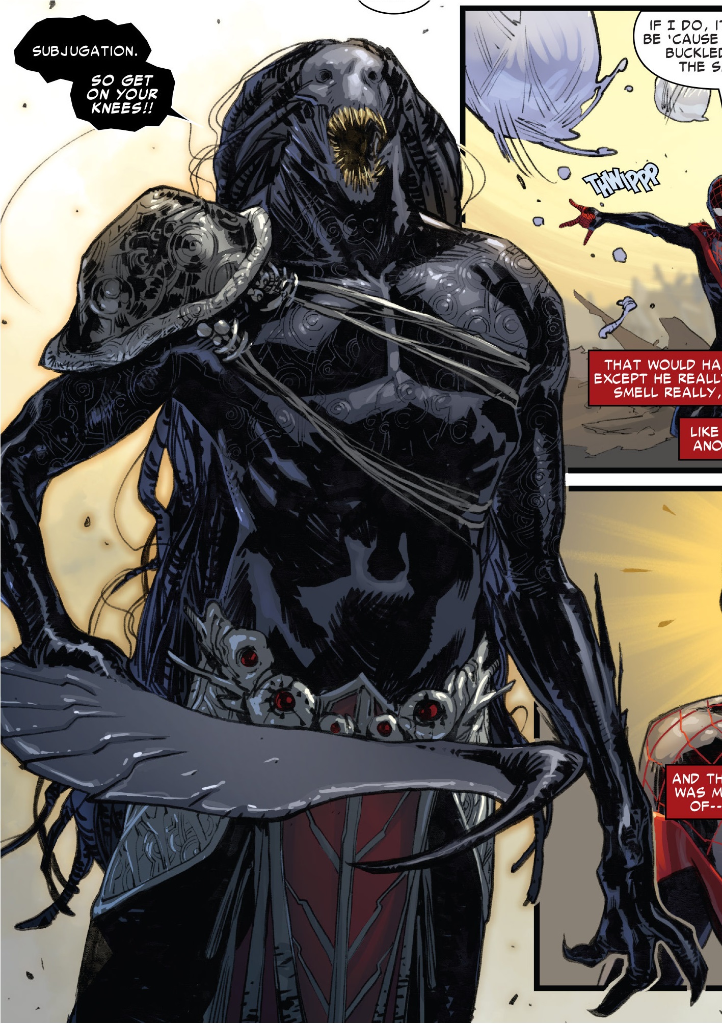 Открытки с Блэкхартом суперзлодеем из комиксов Вселенной Марвел.