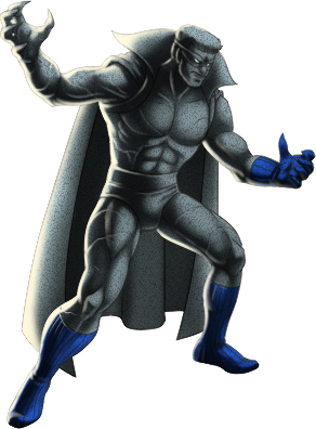 Открытки с Серой Горгульей суперзлодеем из комиксов Марвел. 