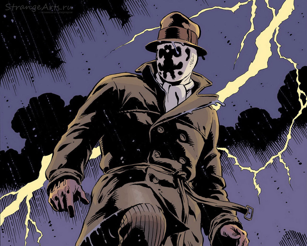 Открытки с Роршахом из Хранителей. Открытки с Роршахом скачать бесплатно.