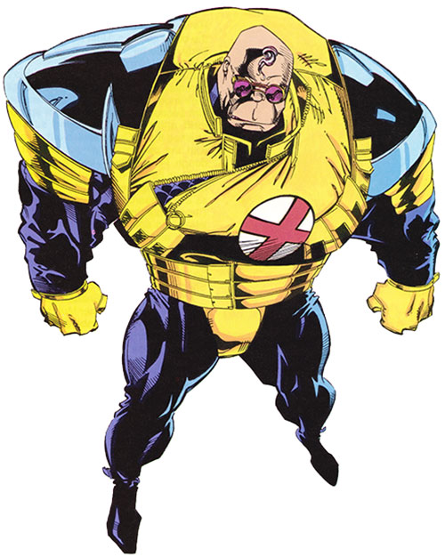 Открытки с Силачом из Людей Икс комиксов Вселенной марвел.   