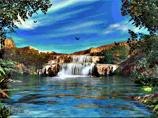Открытки с водопадами скачать бесплатно. Открытки с водопадами gif.