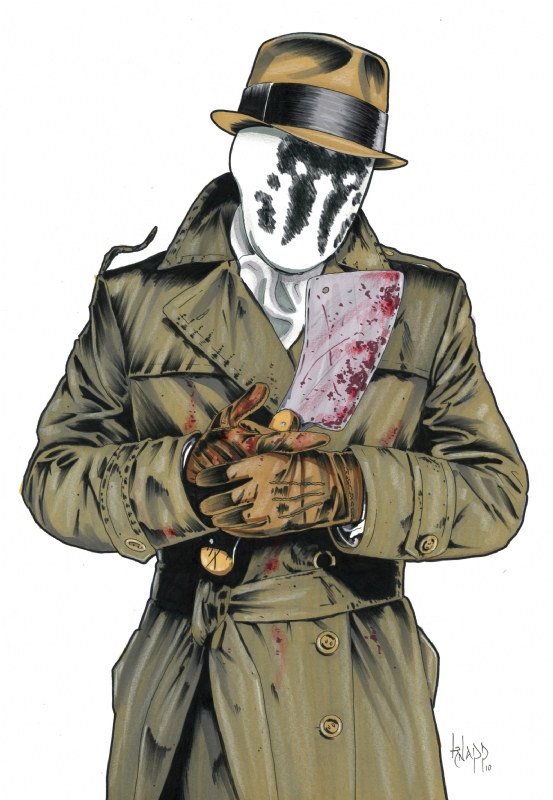 Открытки с Роршахом из Хранителей. Открытки с Роршахом скачать бесплатно.