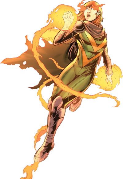 Открытки с Хоуп Саммерс из комиксов Вселенной Марвел скачать.