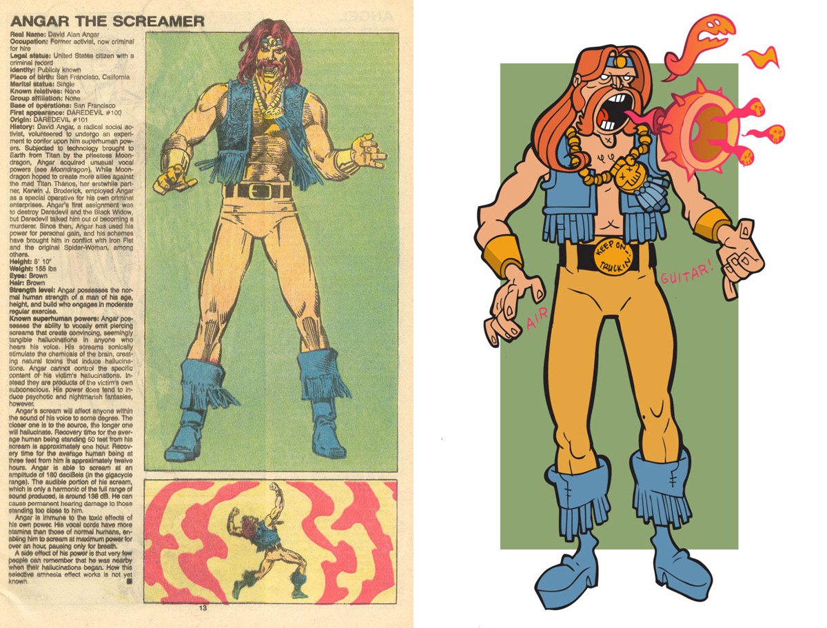 Открытки с Ангаром Крикуном из комиксов Вселенной Марвел.    