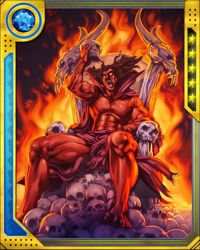 Открытки с Мефисто суперзлодеем из Вселенной комиксов Марвел.