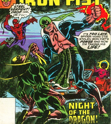 Открытки со Стальным Змеем злодеем из комиксов Вселенном Марвел.