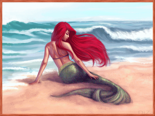 Открытки с русалками.