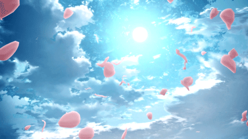 Открытки с лепестками цветов.