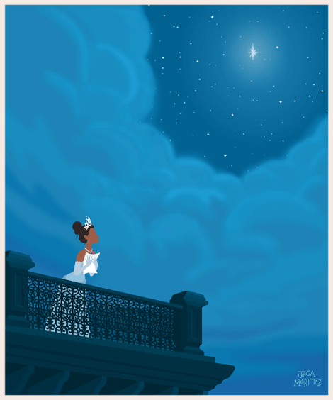 Открытки Принцесса и Лягушка.