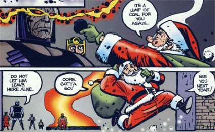 Открытки с Санта Клаусом Открытки с Санта Клаусом из Вселенной ДС скачать бесплатно. 