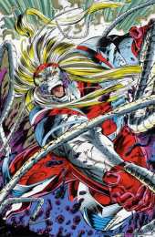 Открытки с Красным Омегой Открытки с Красным Омегой врагом Росомахи из комиксов Марвел.