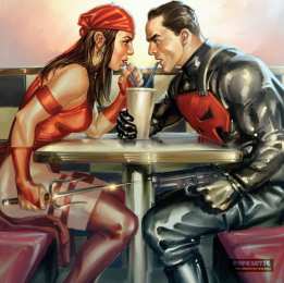 Открытки с Электрой Открытки с Электрой из комиксов Марвел скачать бесплатно.    