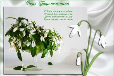 Открытки с днём подснежника Открытки с днём подснежника gif. Открытки с днём подснежника скачать.