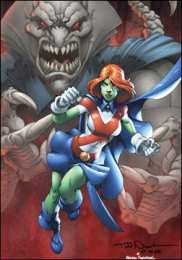 Открытки с Мисс Марсианкой Открытки с Мисс Марсианкой скачать бесплатно по комиксам от ДС.