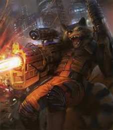 Открытки с Енотом Ракетой Открытки с Енотом Ракетой из Стражей Галактики скачать бесплатно.