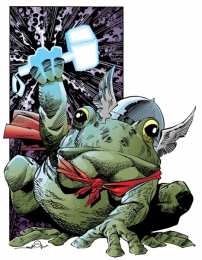 Открытки с Трогом Открытки с Трогом лягушкой супергероем из комиксов от Марвел.