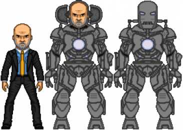 Открытки с Железным Дельцом Открытки с Железным Дельцом Обадайя Стейном из комиксов Марвел.