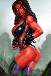 Открытки с Красной Женщиной Халком Открытки с Красной Женщиной Халком из комиксов от Марвел.    