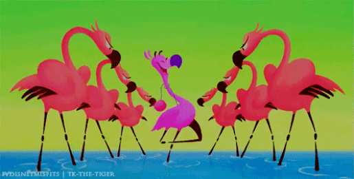 Открытки с фламинго Открытки с фламинго с анимациями. Открытки с фламинго скачать.