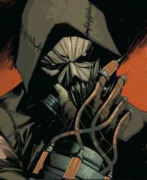 Открытки с Пугалом Открытки с Пугалом злодеем из комиксов про Бетмэна скачать бесплатно.