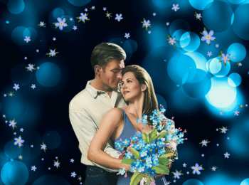 Открытки с незабудками  Открытки с незабудками бесплатно. Открытки с незабудками анимационные.