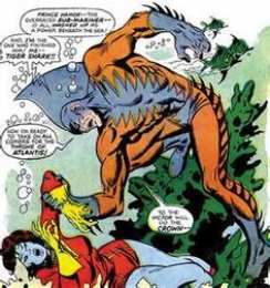 Открытки с Тигровой Акулой Открытки с Тигровой Акулой страшным злодеем из комиксов Марвел.