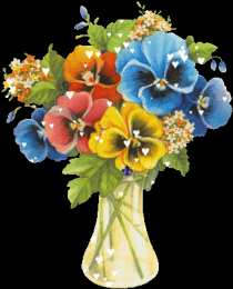 Открытки с разноцветными анютиными глазками  Открытки с разноцветными анютиными глазками скачать бесплатно.