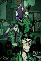 Открытки с Загадочником Открытки с Загадочником скачать бесплатно по комиксам о Бетмэне.