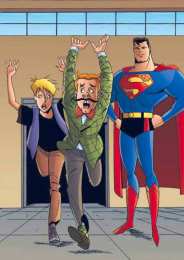 Открытки с Пранкстером Открытки со злодеем Пранкстером из комиксов про Супермэна от ДС.