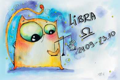 Открытки знак зодиака Весы  Анимационные открытки знак зодиака Весы скачать бесплатно .