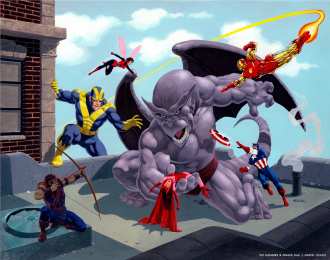 Открытки с Человеком Драконом Открытки с Человеком Драконом врагом Капитана Америки из комиксов.