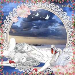 Открытки с лебедями  Открытки с лебедями скачать. Открытки с лебедями бесплатно. 