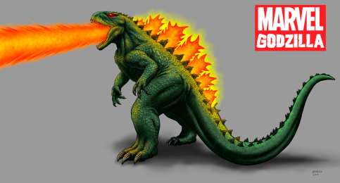 Открытки с Годзиллой Открытки с Годзиллойиз комиксов Вселенной Марвел скачать бесплатно.