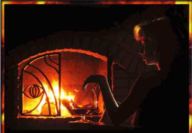 Открытки с камином Открытки с камином с анимациями. Открытки с камином gif.     