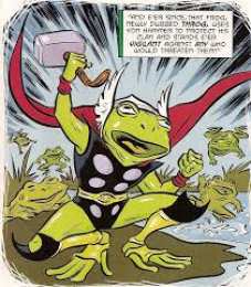 Открытки с Трогом Открытки с Трогом лягушкой супергероем из комиксов от Марвел.