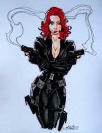 Открытки с Чёрной Вдовой Открытки с Чёрной Вдовой по комиксам Марвел скачать бесплатно.