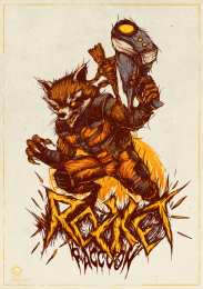 Открытки с Енотом Ракетой Открытки с Енотом Ракетой из Стражей Галактики скачать бесплатно.