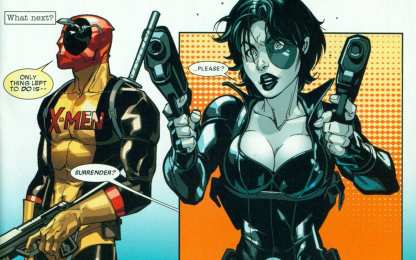 Открытки с Домино Открытки с Домино из комиксов Вселенной Марвел скачать бесплатно.