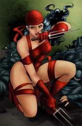 Открытки с Электрой Открытки с Электрой из комиксов Марвел скачать бесплатно.    