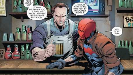 Открытки с Красным Колпаком Открытки с Красным Колпаком злодеем из комиксов ДС скачать бесплатно.