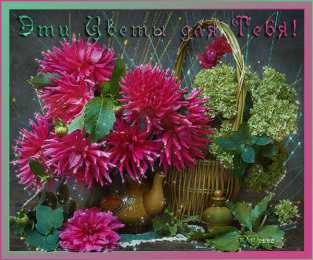 Открытки с георгинами  Открытки с георгинами скачать бесплатно. Открытки с георгинами онлайн.